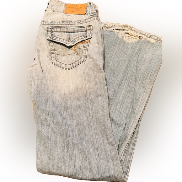 Vintage Y2K American Eagle Distressed-Style Boyfriend Jeans - Picture 3 of 5